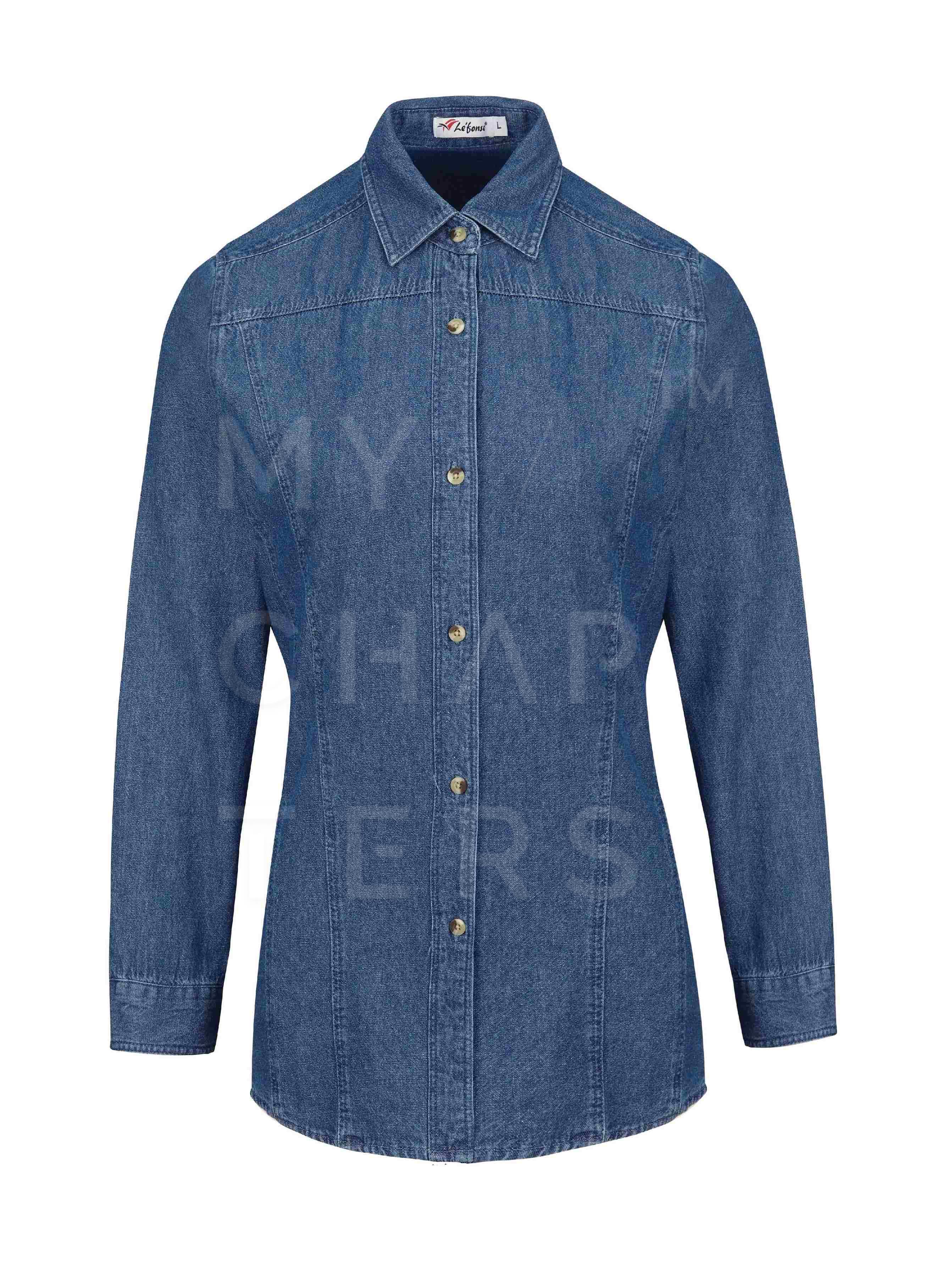 D03 LONG-SLEEVED DENIM SHIRT FEMALE